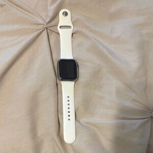 Apple Smartwatch with Cream Band